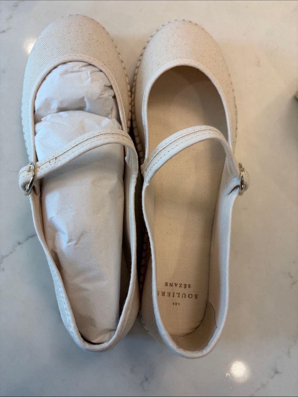 Sezane Mariana Espadrilles Linen - Size US 7 - Picture 7 of 11